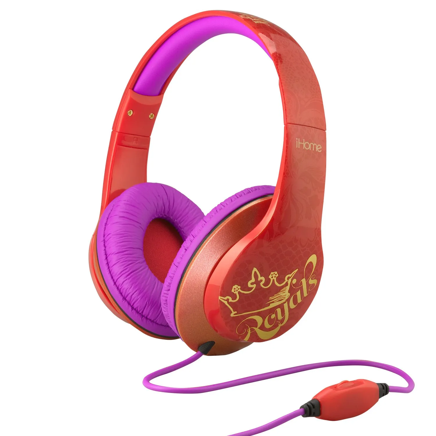 Ever After High Over-the-Ear Headphones with Volume Control, Adjustable Fit, Padded Cushions