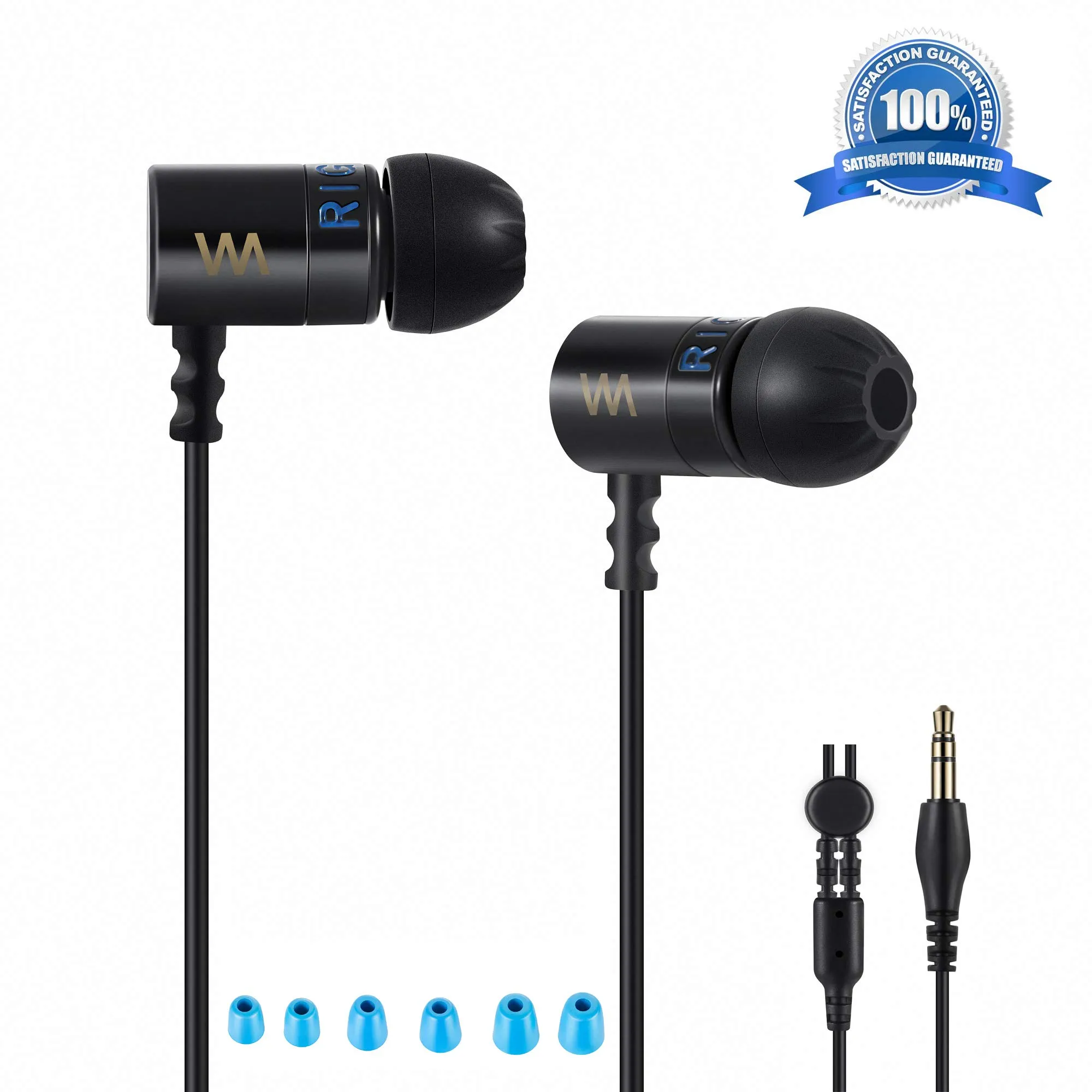 Experience Sound 3060 Earbuds - Wired In-Ear Headphones with Noise Isolation & Deep Bass