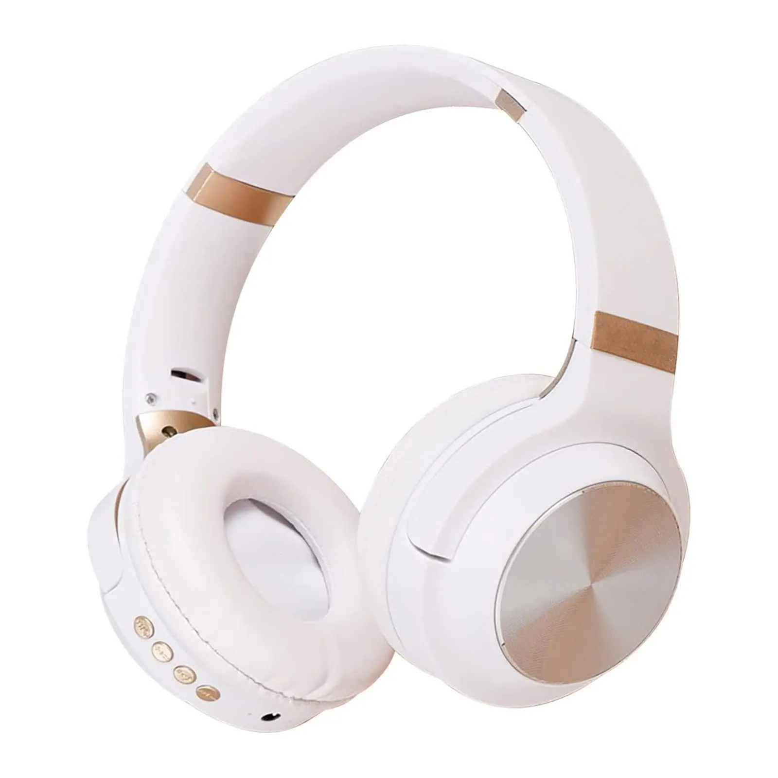 FRAKYEN Wireless Bluetooth Over Ear Headphones with Active Noise Cancelling & HiFi Sound, White