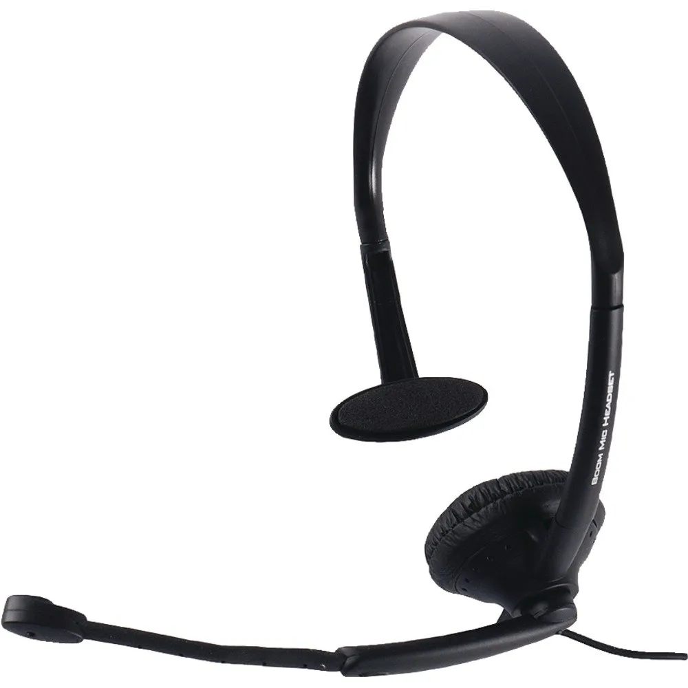 GE Hands-Free Headset with Noise-Canceling Microphone - Wearable on Either Ear, Volume Control