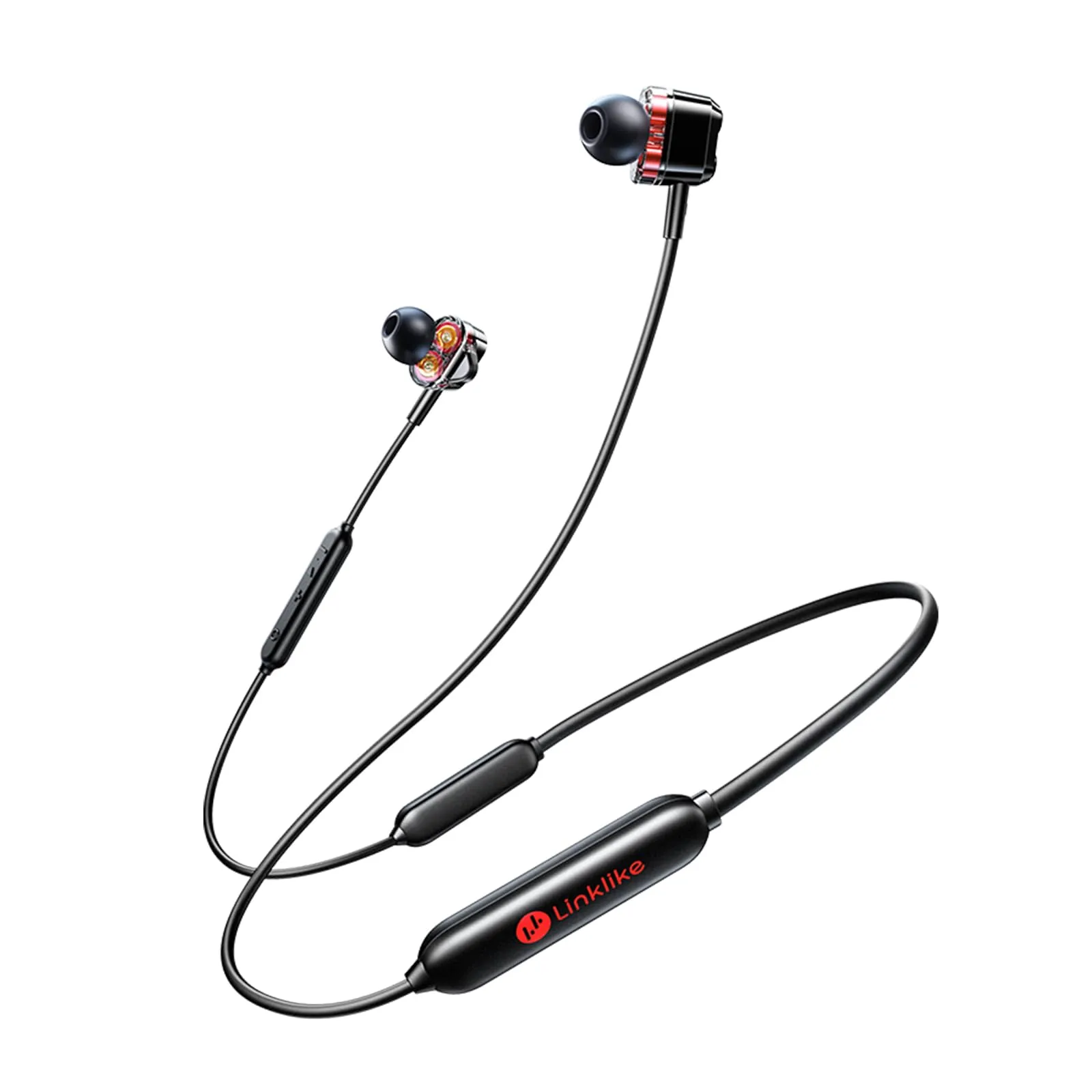 H26 Pro Neckband Bluetooth Headphones, 50H Playtime, IPX7 Waterproof, AI-Enhanced Clear Calls