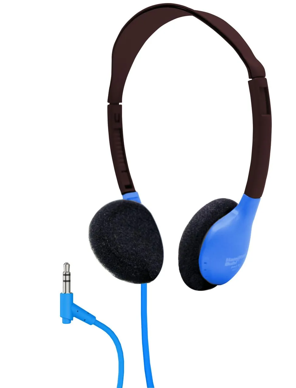 HamiltonBuhl Blue Personal On-Ear Stereo Headphones for Classrooms, Durable & Comfortable