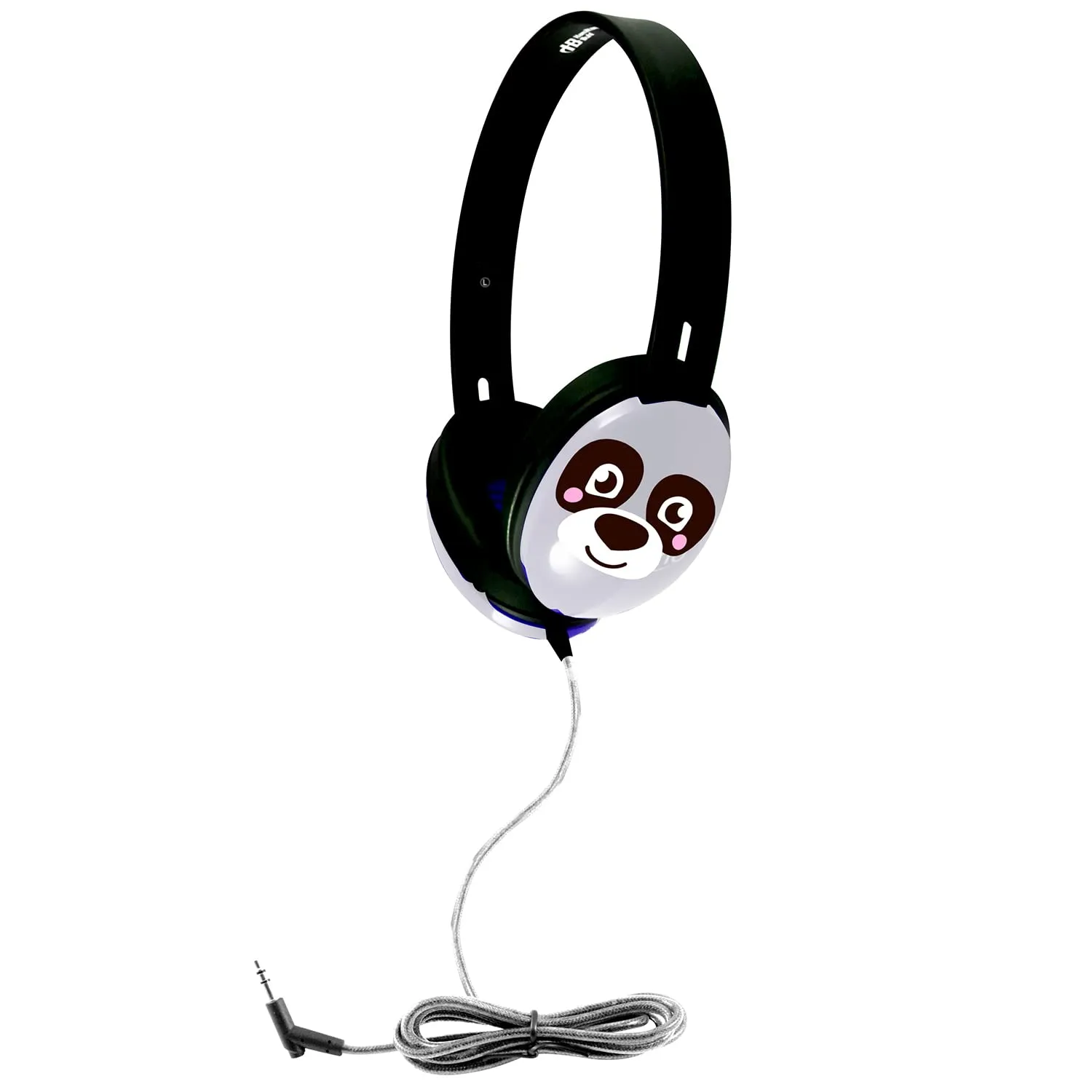 HamiltonBuhl Primo Panda Stereo Headphones, Black/White, 10 Pack with Washable Cushions