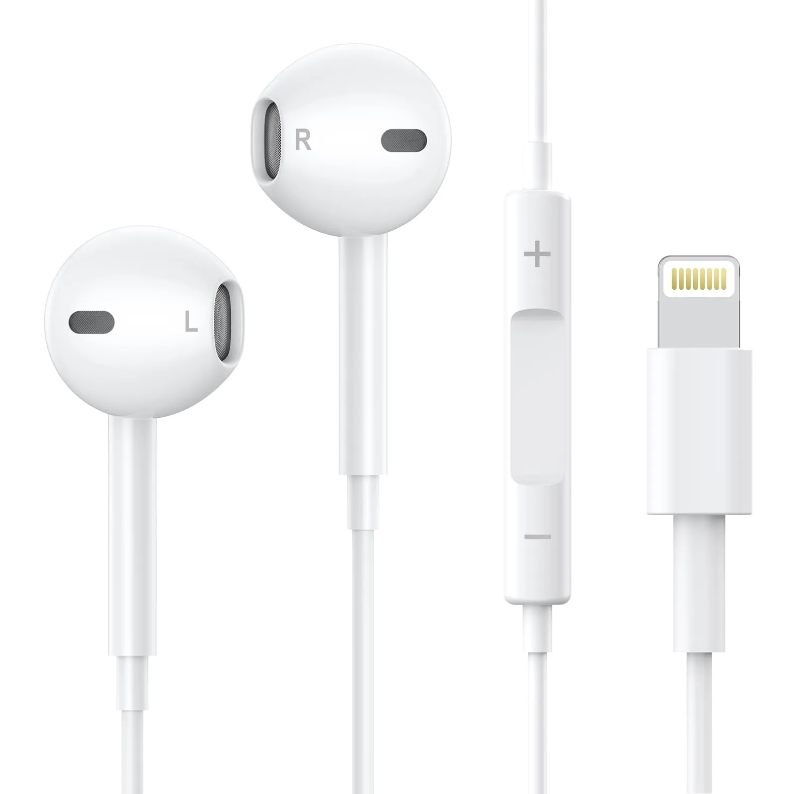 Headphones Wired Earbuds for iPhone 14/13/12/11/8/XR/XS/X with Microphone & Volume Control