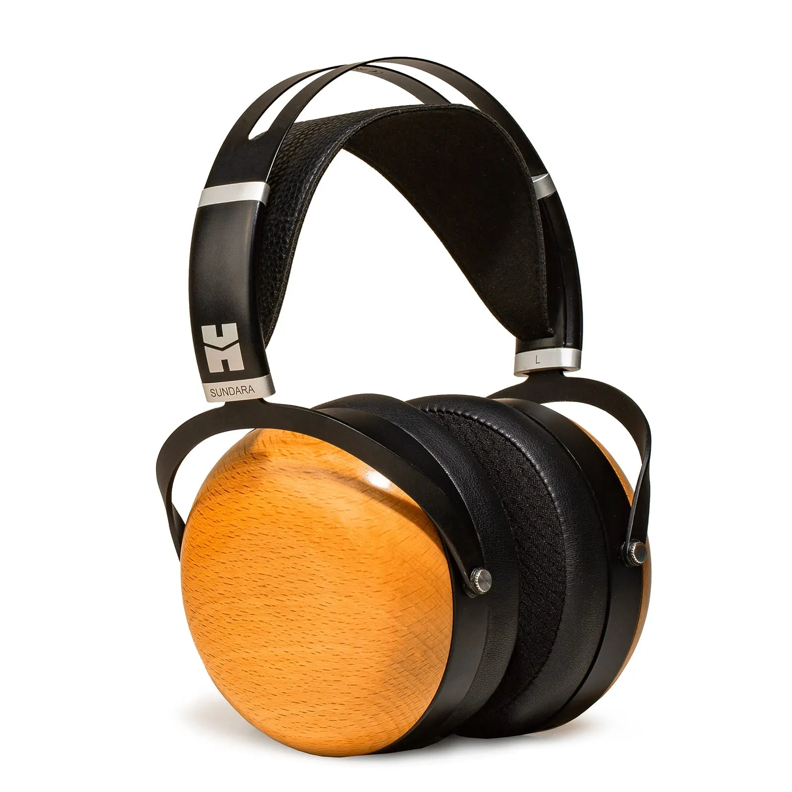 HIFIMAN Sundara Closed-Back Over-Ear Hi-Fi Headphones with Stealth Magnet, Detachable Cable, Wood