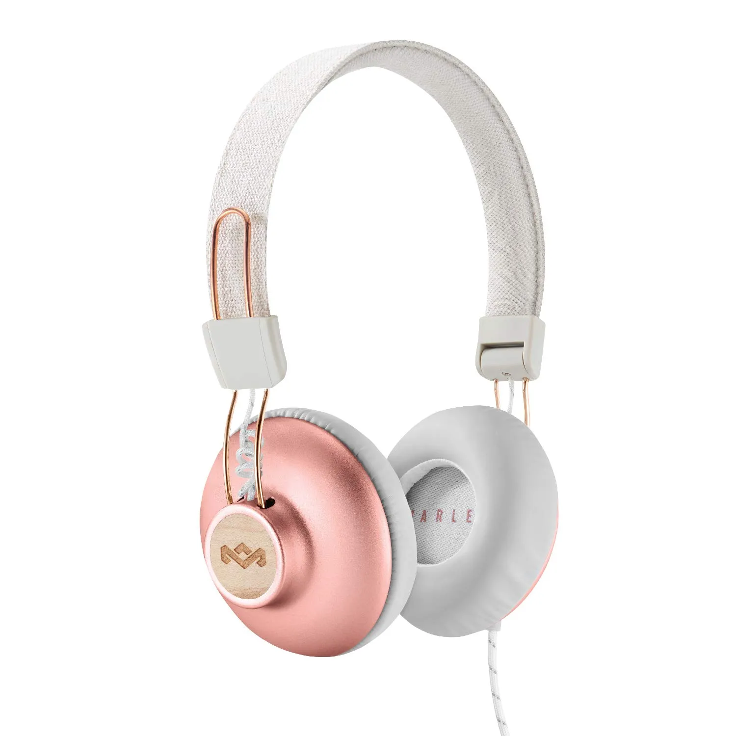 House of Marley Positive Vibration 2 Over-Ear Wired Headphones, Copper, Plush Cushions, Eco-Friendly