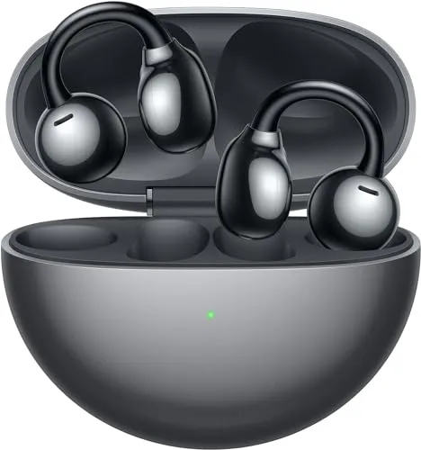 HUAWEI FreeClip Wireless Earbuds - Open Ear Bluetooth Earphones, IP54 Water Resistant, Black