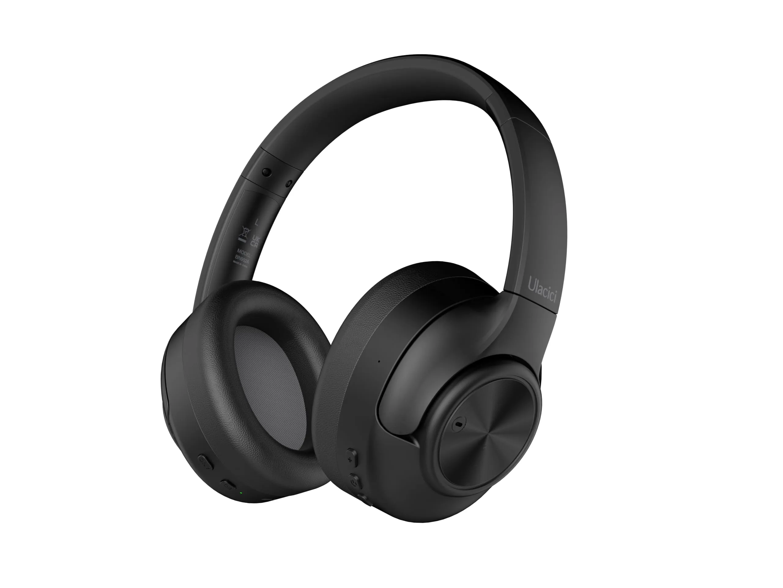 Hybrid Active Noise Cancelling Headphones, Wireless Bluetooth, 60H Playtime, Black