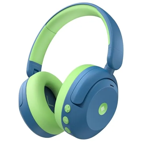 iClever BTH20 Kids Noise Cancelling Headphones, 60H Battery, 80dBA Safe Volume, Bluetooth 5.4