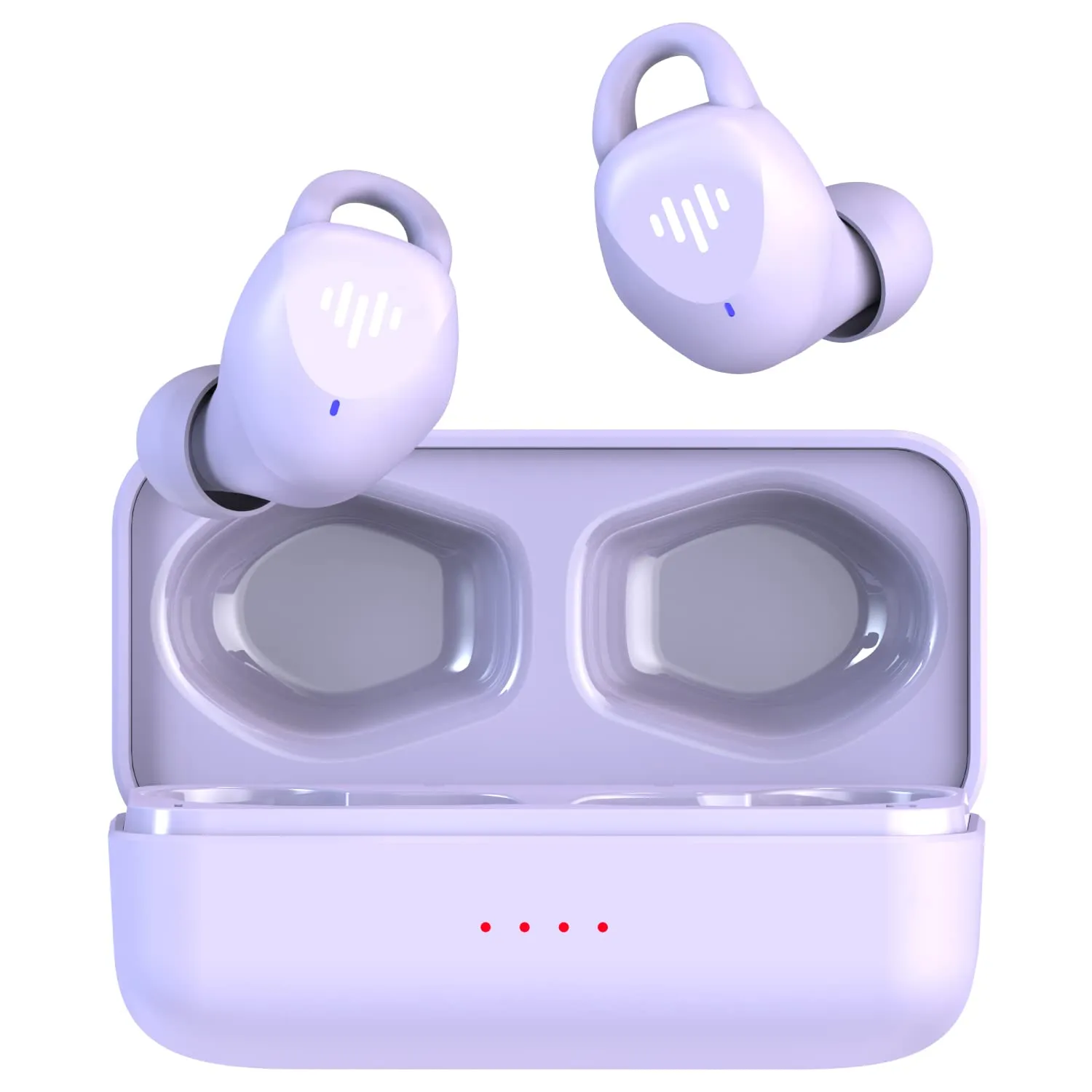 iLuv myBuds Fit Sports Wireless Earbuds, Purple, IPX7 Waterproof, Bluetooth, Secure Earhooks