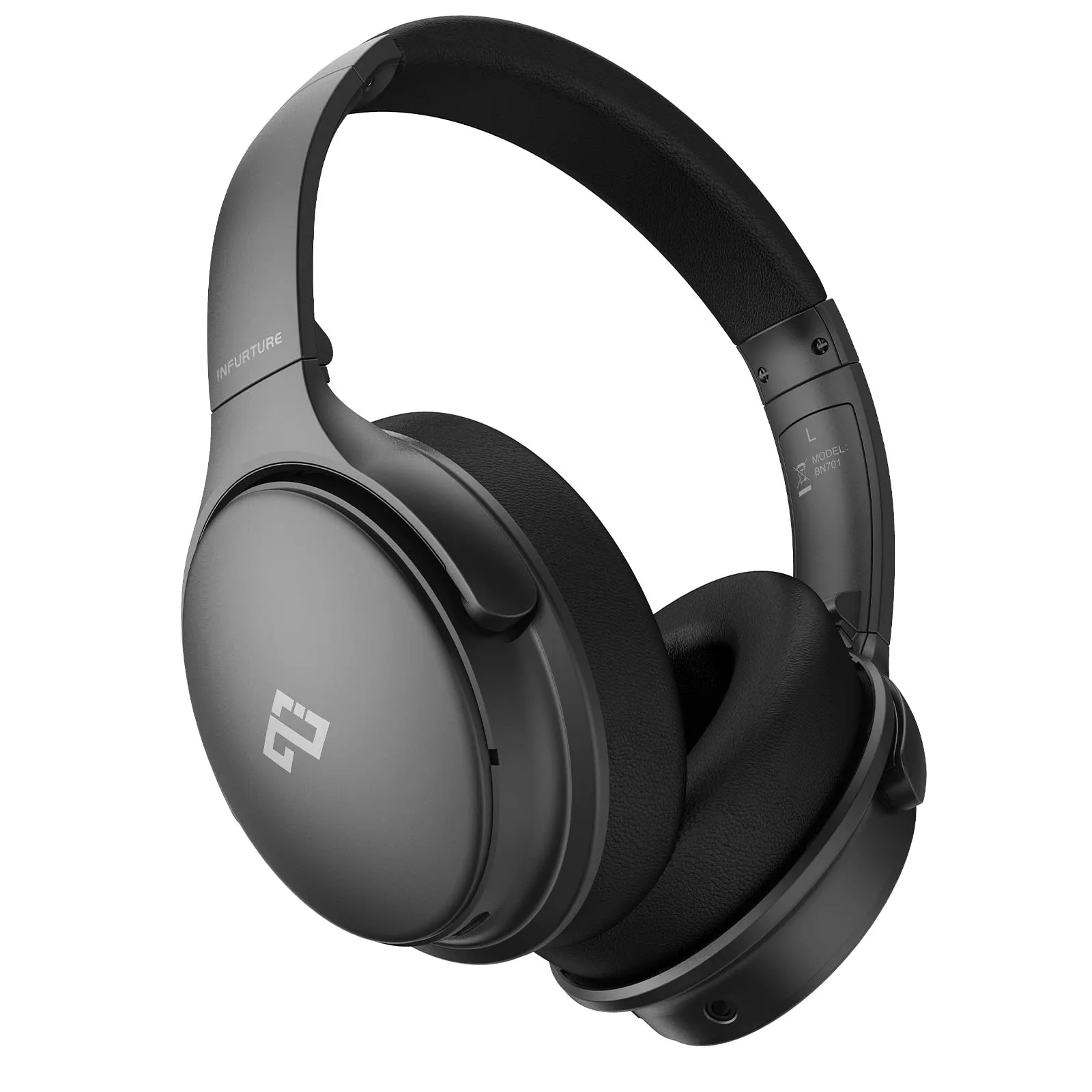 INFURTURE H1 Wireless Over Ear Noise Cancelling Headphones with Deep Bass, 40H Playtime