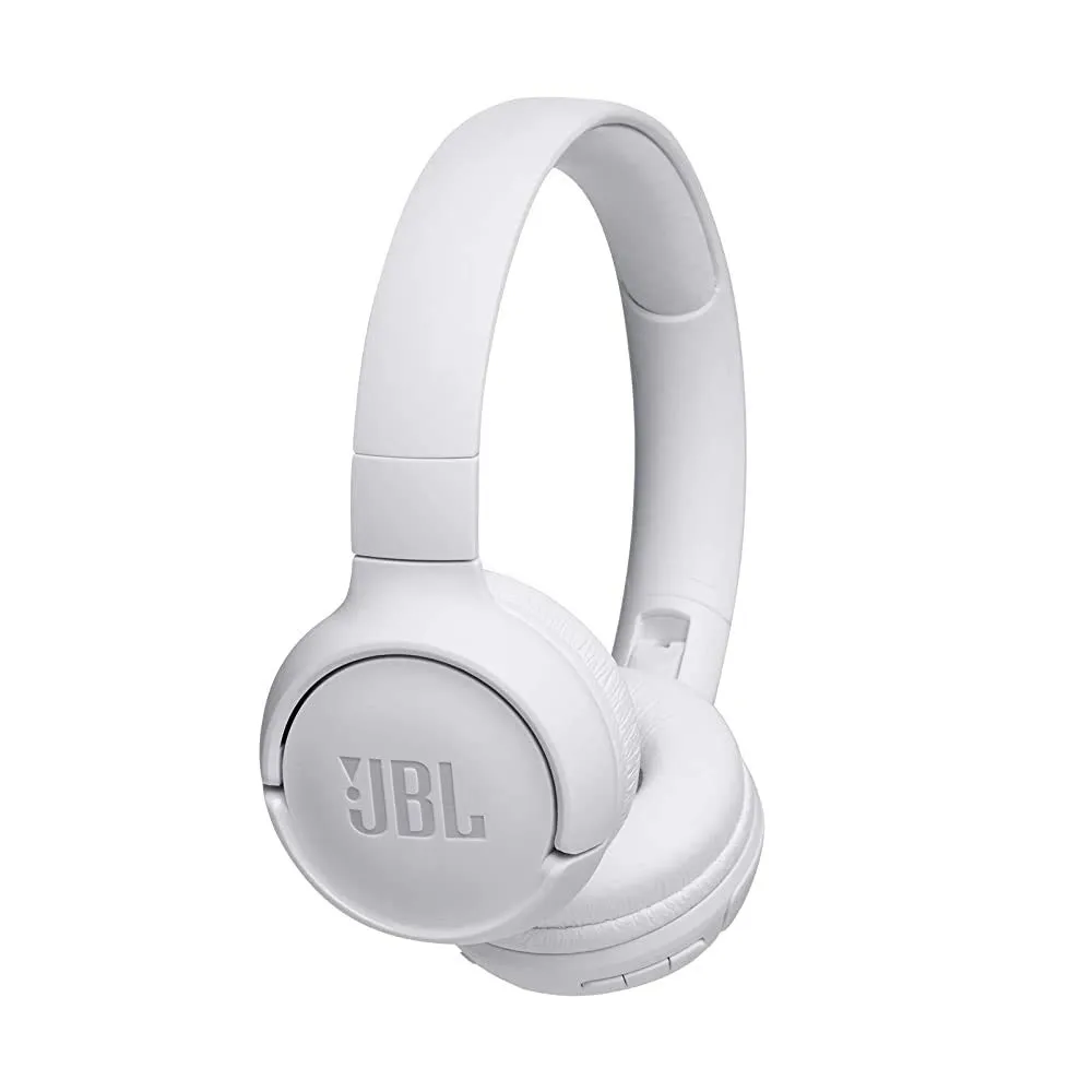 JBL Tune 500BT Wireless Headphones - White, Certified Refurbished, Bluetooth Connectivity, Great Sound