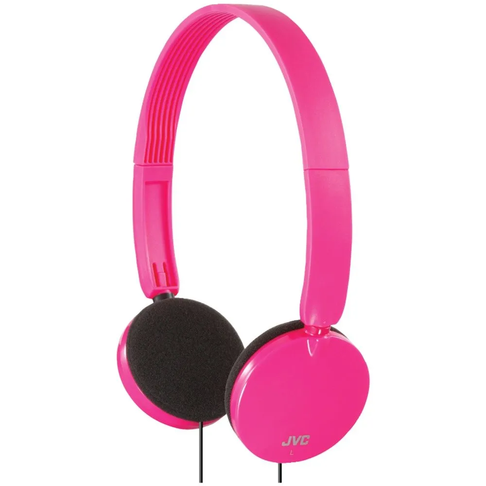 JVC HAS140P Pink Lightweight On-Ear Headphones