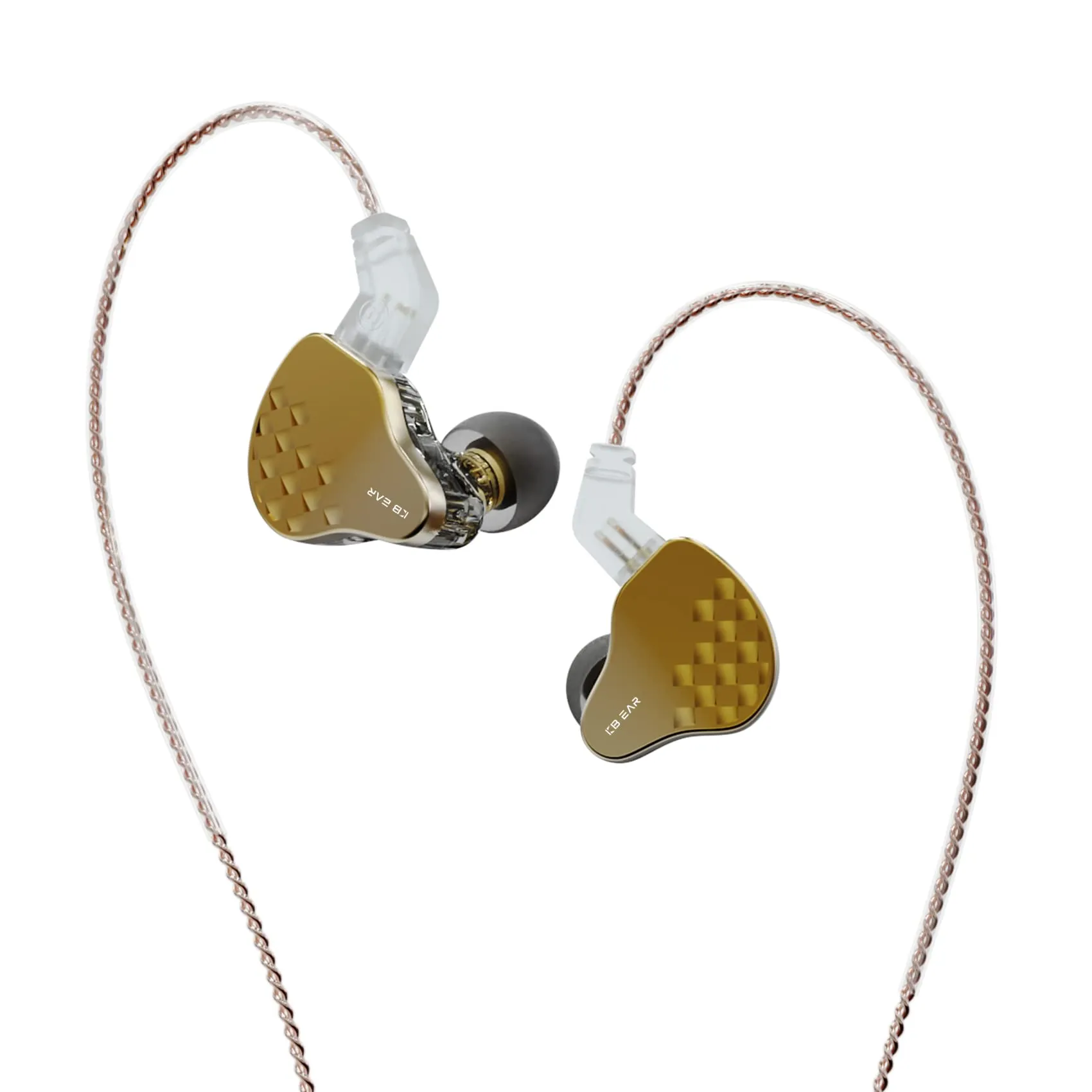 keephifi KBEAR Robin IEM Earphones - 1DD+4BA Hybrid, Noise Isolating, Ergonomic Design, Gold