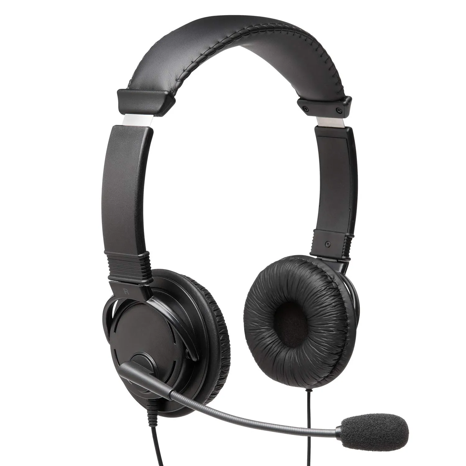 Kensington Hi-Fi Headphones with Microphone, Black, Universal, 3.5mm, Comfortable & High Sound Quality