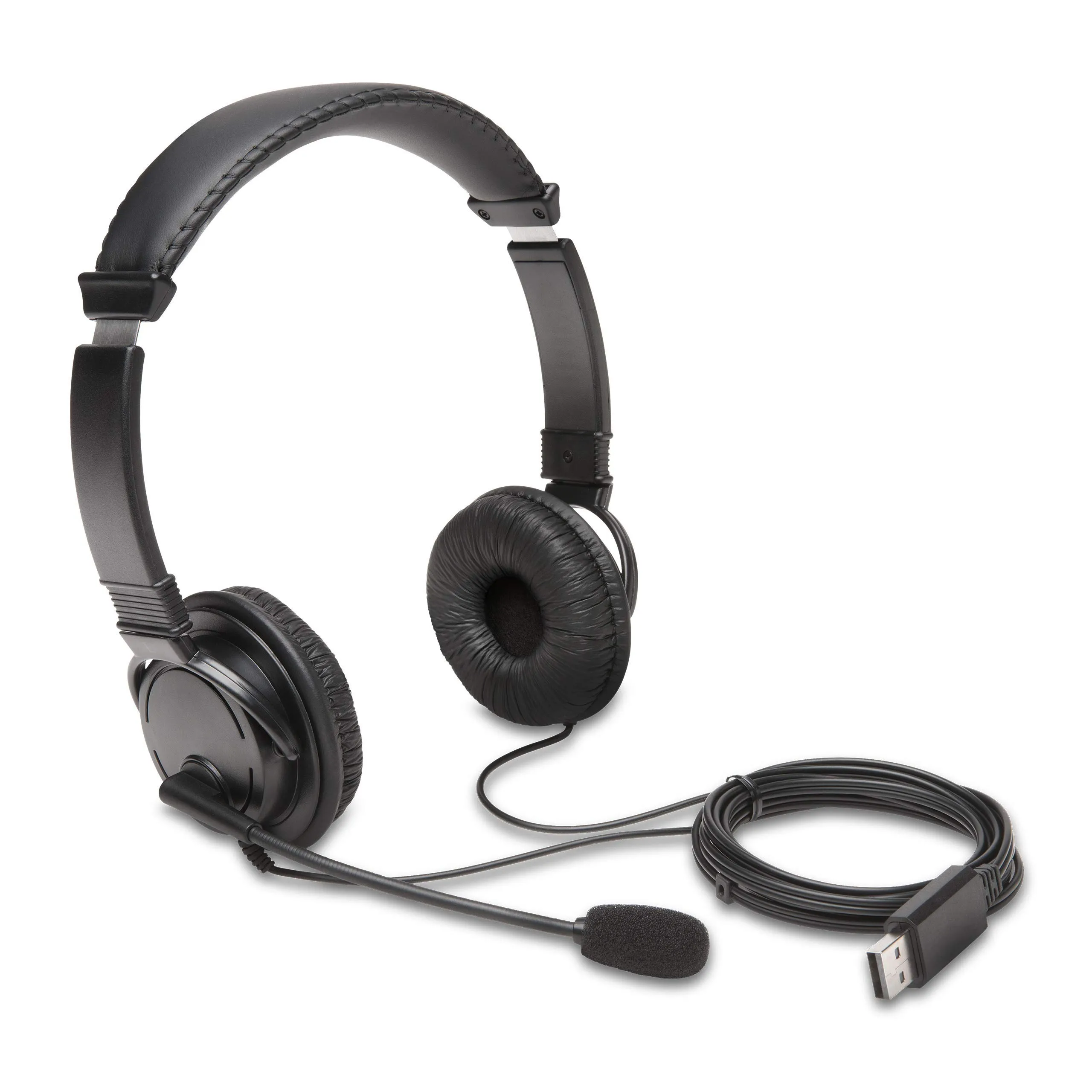 Kensington USB Hi-Fi Headphones with Microphone - Noise-Cancelling, Comfortable Fit, 40mm Drivers