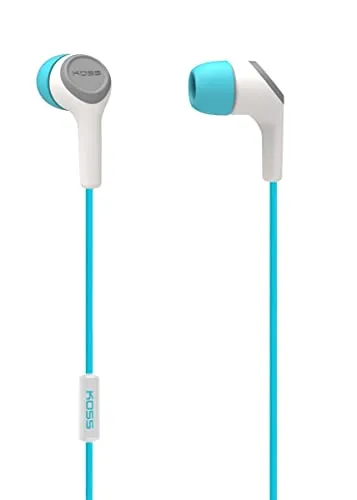 Koss KEB15i Teal In-Ear Headphones with Noise Isolation & In-Line Microphone