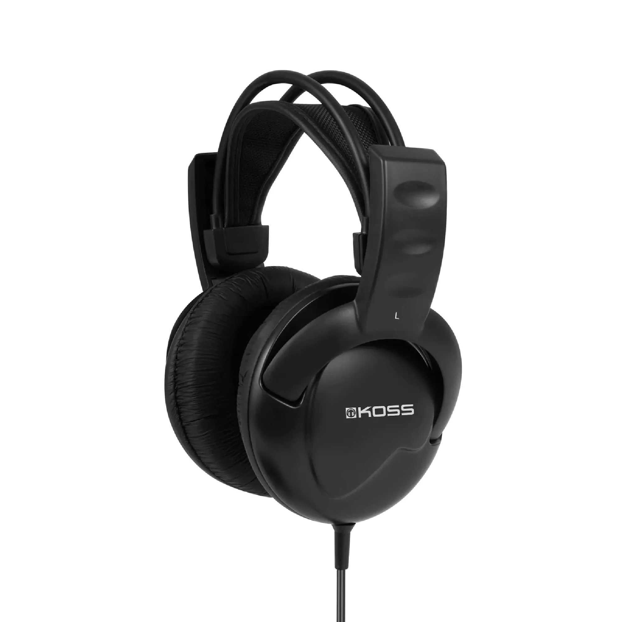 Koss UR20 Over-Ear Headphones - Flexible Sling Headband, Black, 18Hz-24kHz Frequency Response