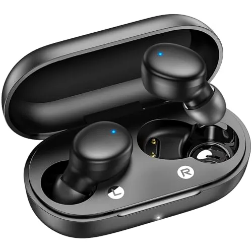 kurdene Wireless Earbuds Bluetooth 5.3, Lightweight Headphones, 60Hrs Playtime, Waterproof, Deep Bass