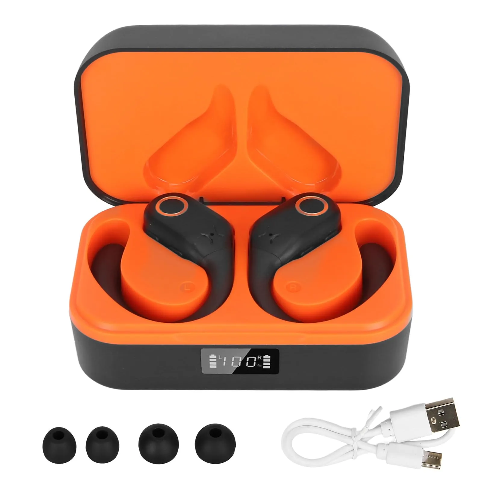 Languages Translator Earbuds - Real Time Translation - 144 Languages, Bluetooth, Black