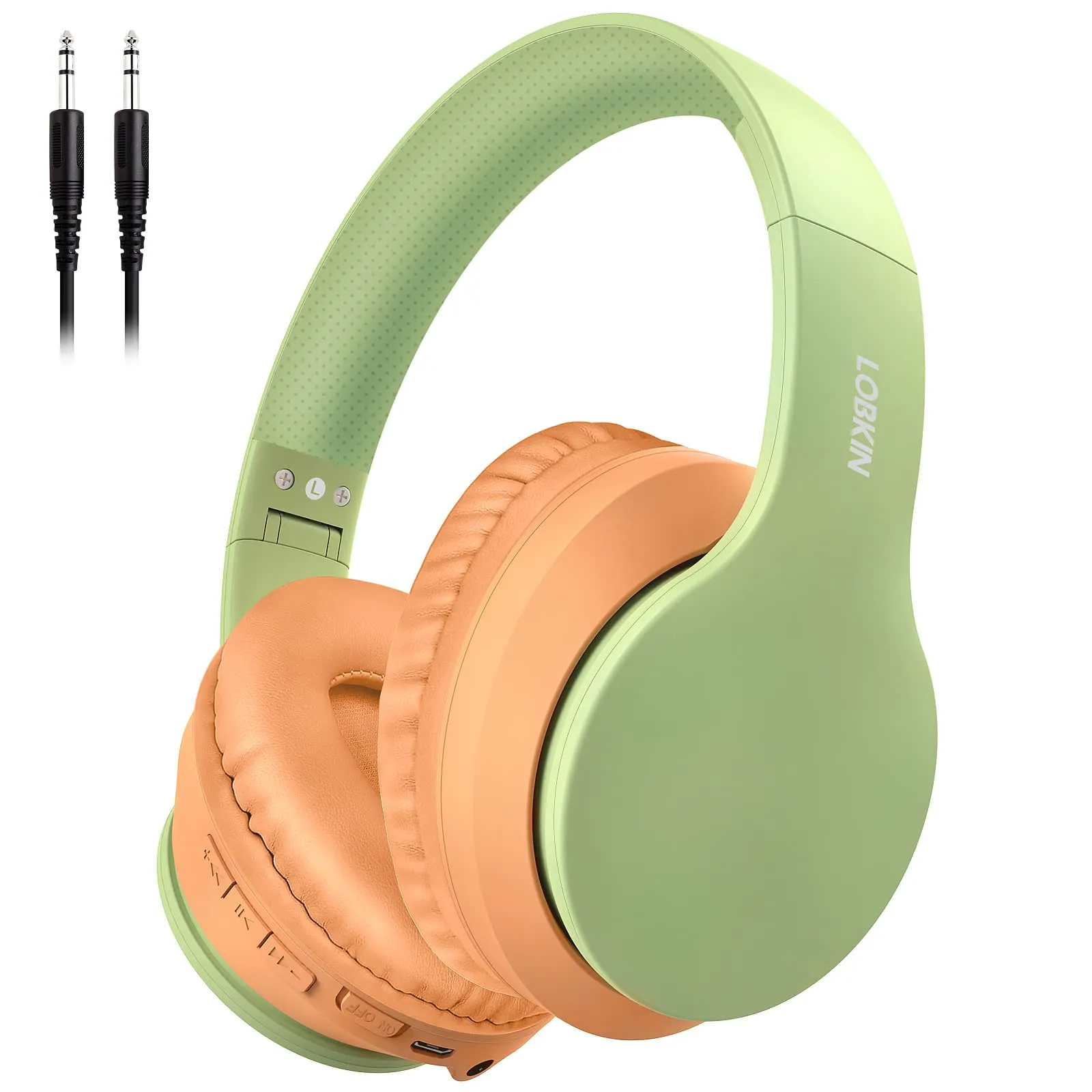 LOBKIN Bluetooth Over Ear Headphones, Olive Green - Wireless Noise Cancelling with Microphone