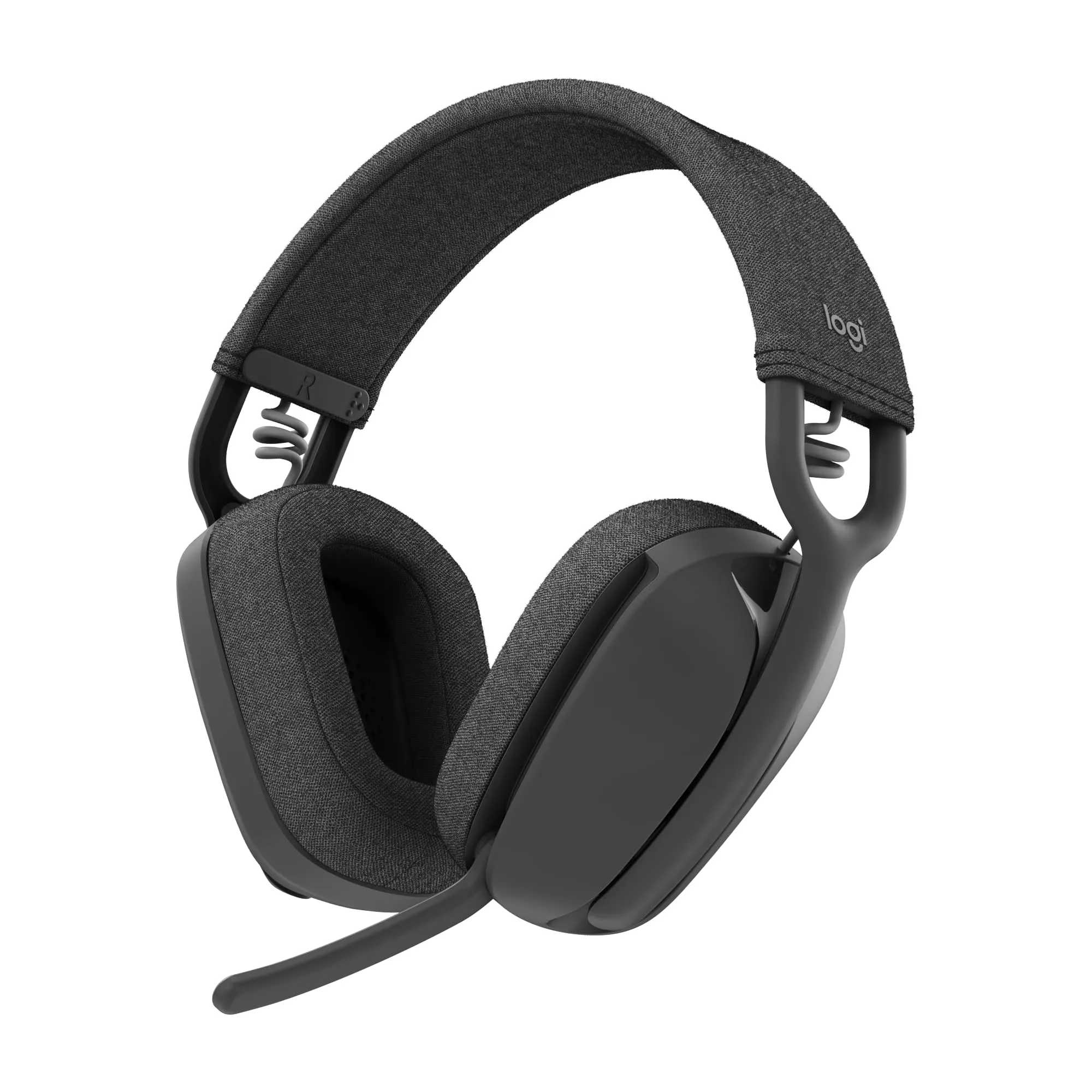 Logitech Zone Vibe 100 Wireless Over Ear Headphones, Noise Canceling Mic, Bluetooth, Graphite