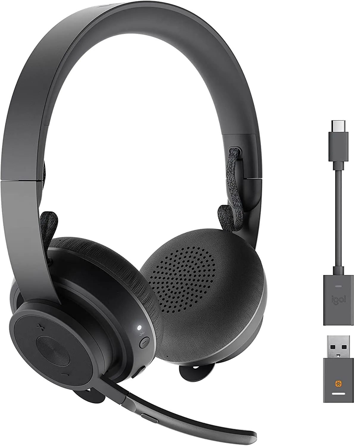 Logitech Zone Wireless Plus Bluetooth Headset - Active Noise Cancellation, Comfortable Design