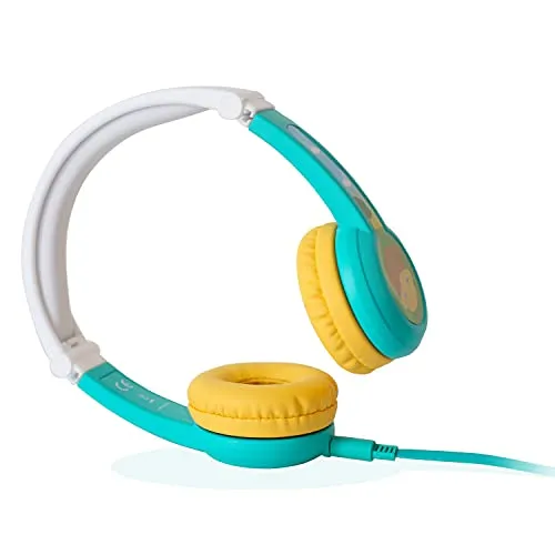 Lunii Octave Headphones for Kids 3-8 - Foldable, Customizable, Stereo Volume Limited