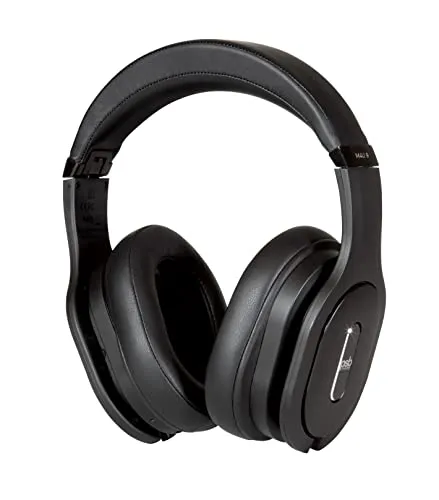 M4U 9 Over-Ear Wireless Headphones - Active Noise Cancelling, Jet Black, Graphene Drivers