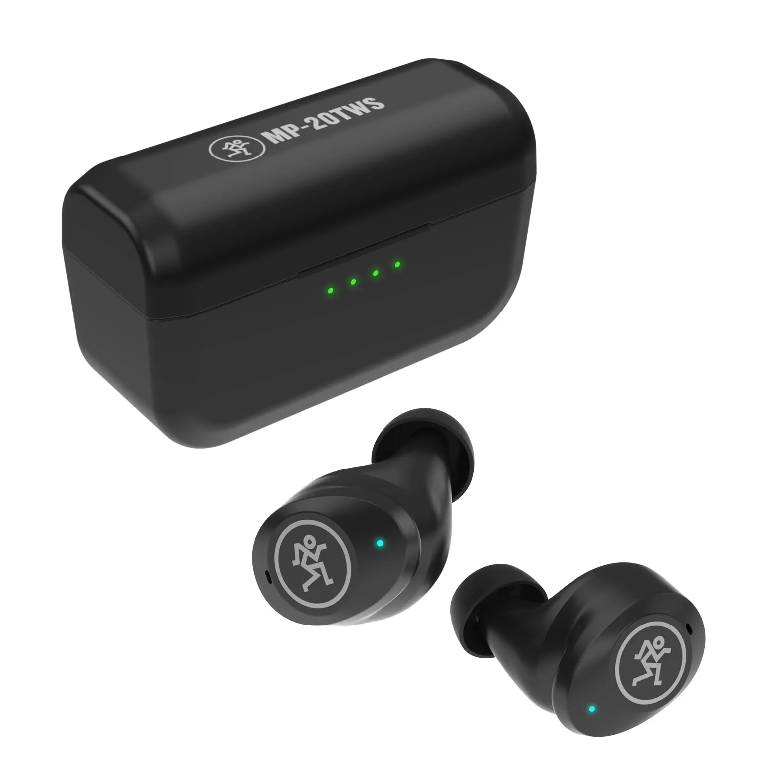 Mackie MP-20TWS True Wireless Stereo Earphones with Active Noise Canceling, Bluetooth, Black