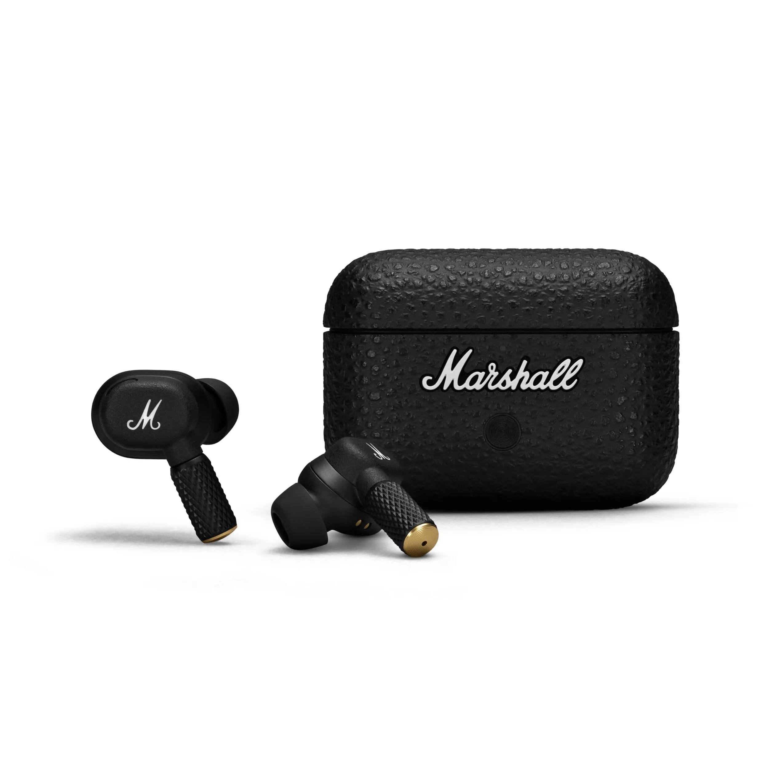 Marshall Motif II True Wireless Active Noise-Canceling Earbuds, Black - 30 Hours Playtime