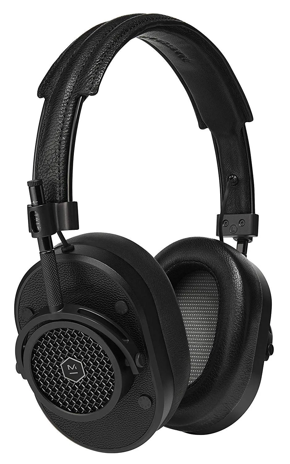 Master & Dynamic MH40 Over-Ear Headphones - Noise Isolating, Black Metal/Black Leather Design