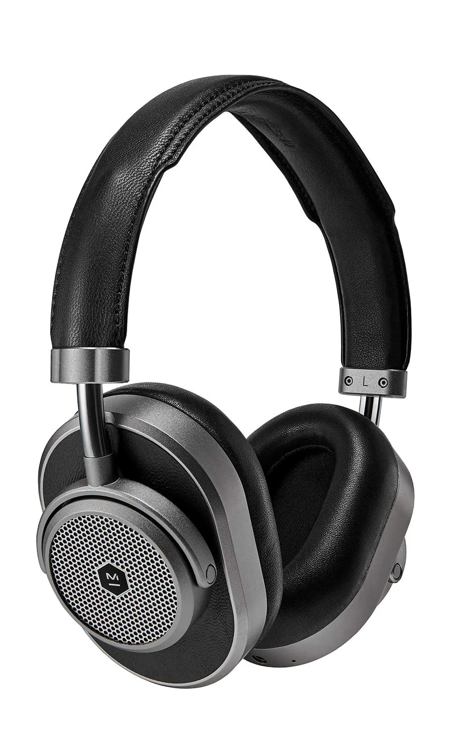 Master & Dynamic MW65 ANC Wireless Headphones - Gunmetal/Black Leather - Bluetooth Over-Ear