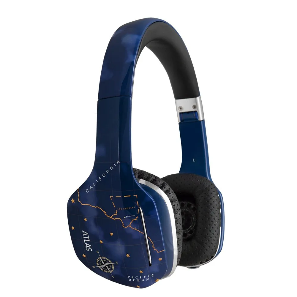 MEE audio Atlas Sky On-Ear Headphones with IML Graphics and Built-In Microphone, Wired