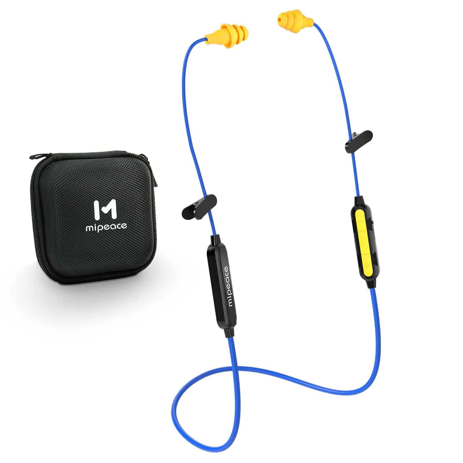 MIPEACE Bluetooth Work Earplugs Headphone, 29dB Noise Reduction, 19+ Hours Battery, Black