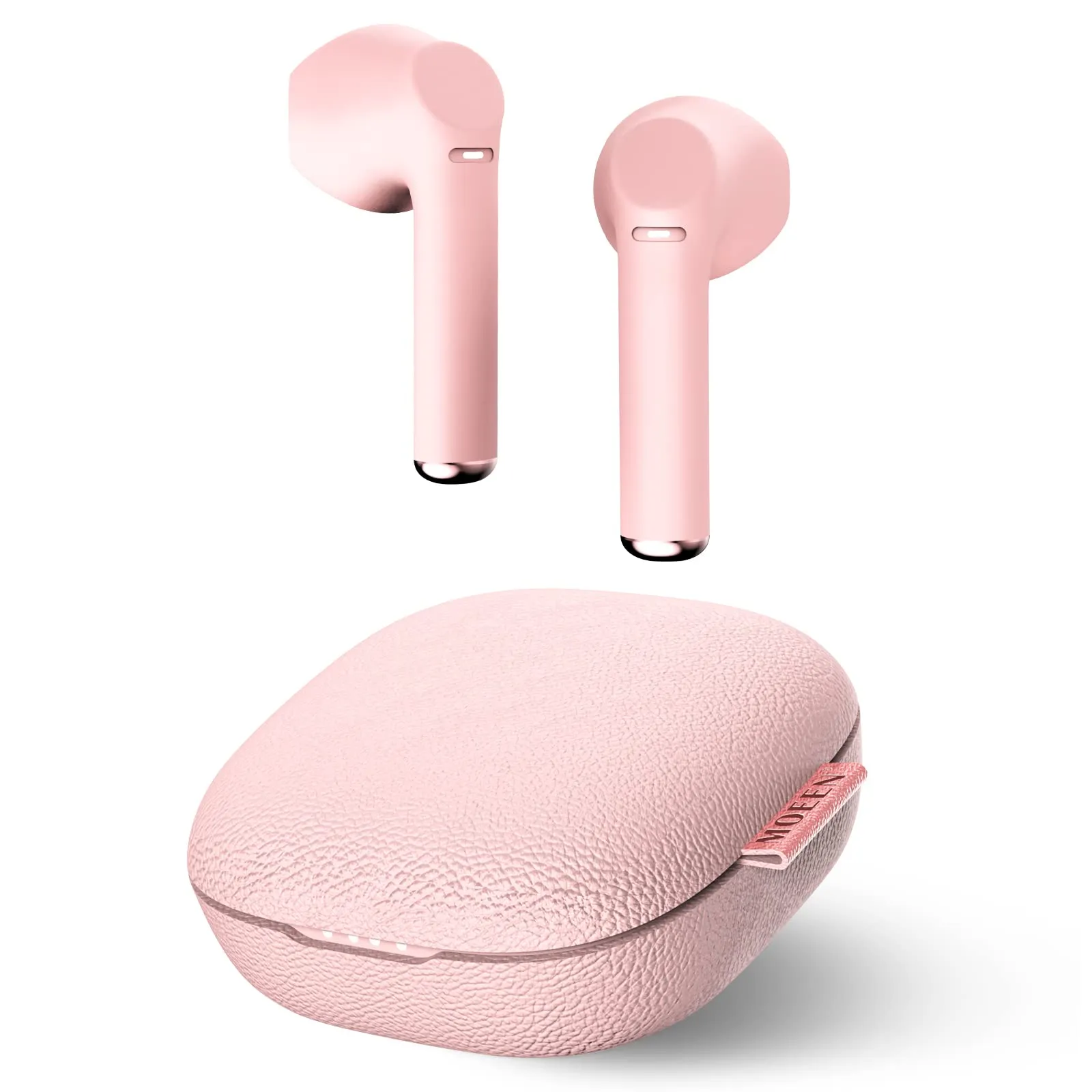 MOEEN Wireless Earbuds - Bluetooth Headphones with 5Hrs Playtime & 35Hrs Battery Life (Pink)