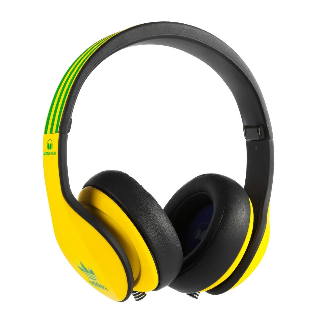 Monster Over-Ear Headphones Adidas Limited Edition Yellow & Green with Apple ControlTalk Mic