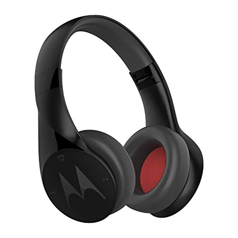 Motorola MT-SH012-BK Pulse Escape Wireless Over-Ear Headphones - Black, Bluetooth, 10h Playtime