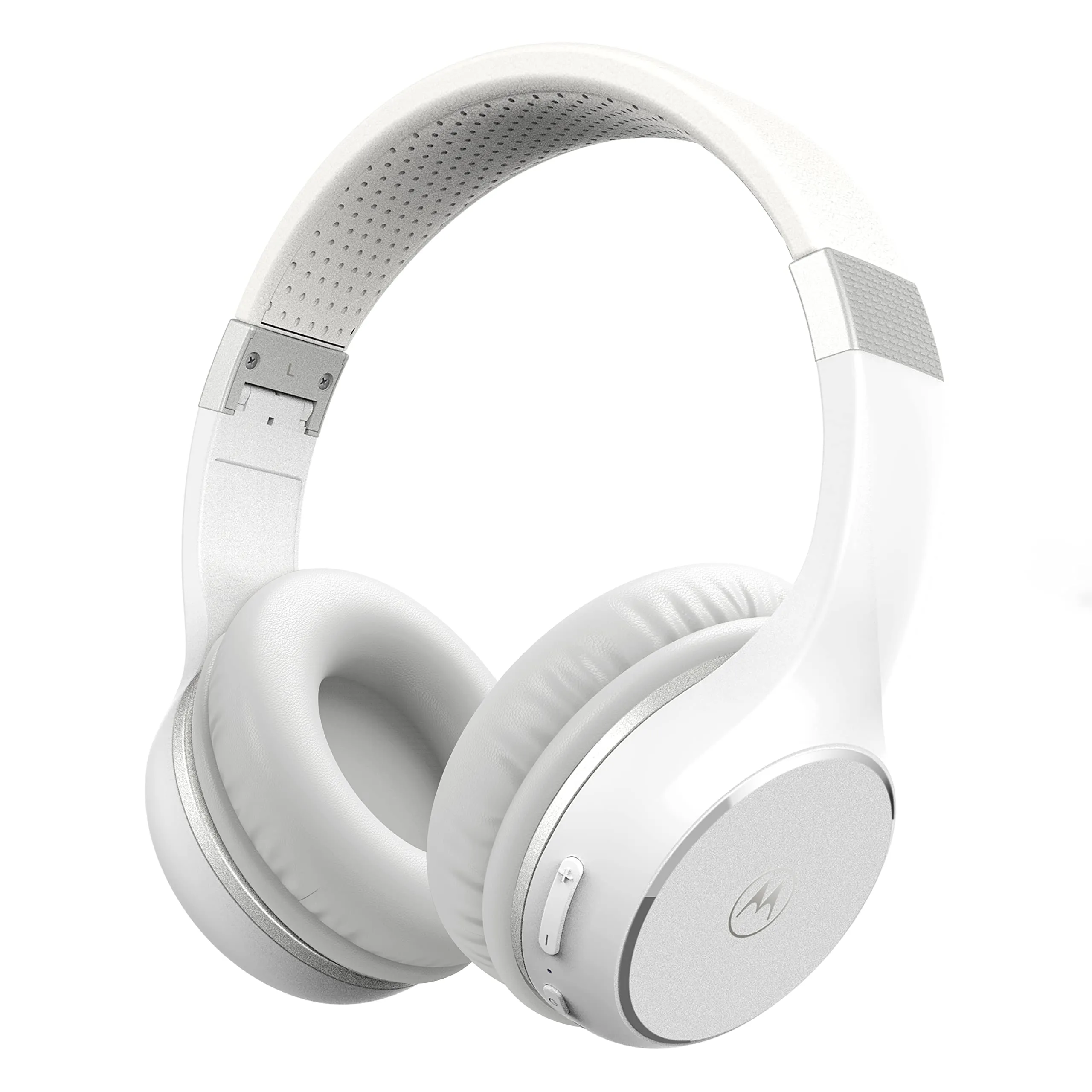 Motorola Sound Moto XT220 Bluetooth Wireless Headphones - Foldable Over-Ear, White