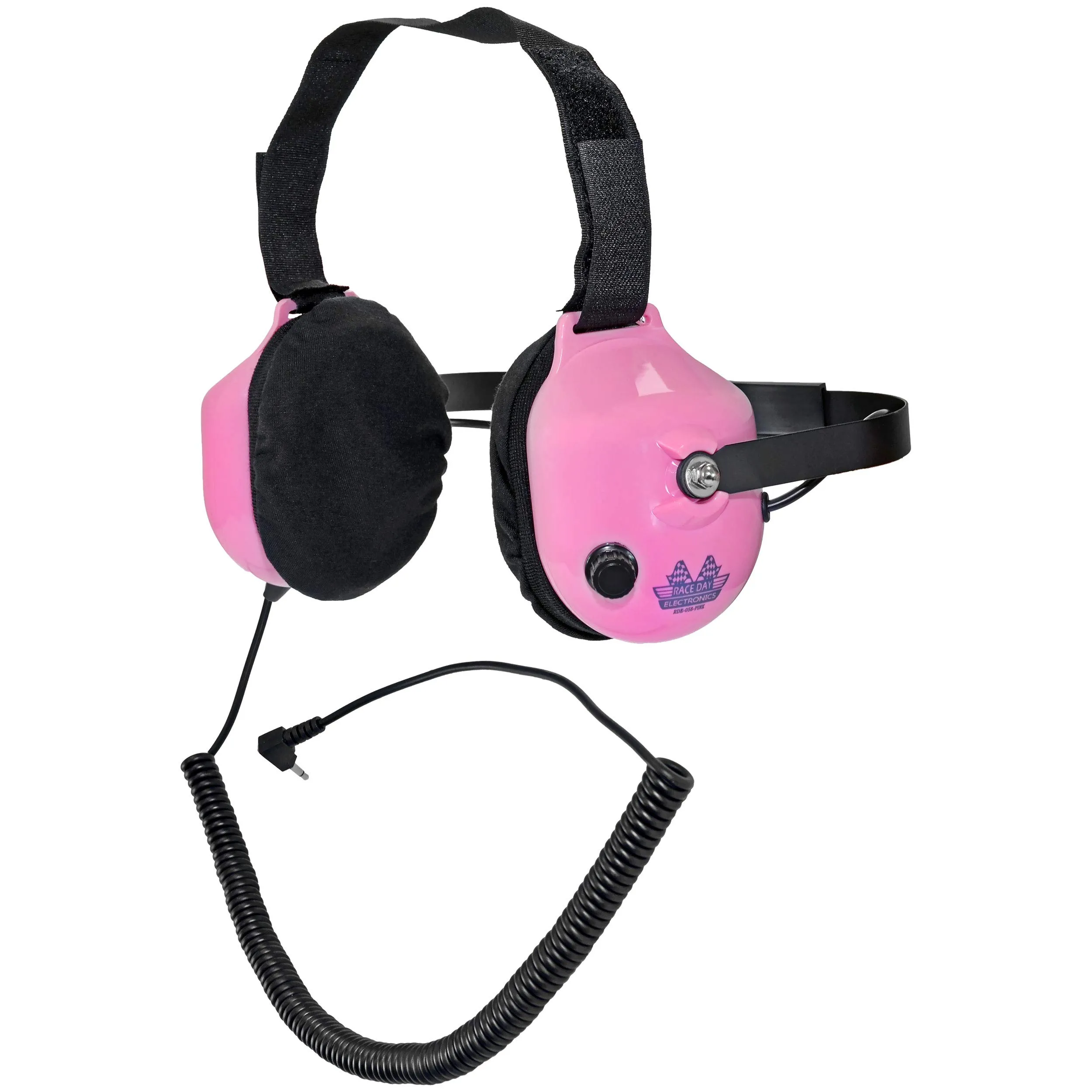 Noise-Reducing Race Scanner Headphones - Pink - Customizable Sound with 26dB Noise Reduction