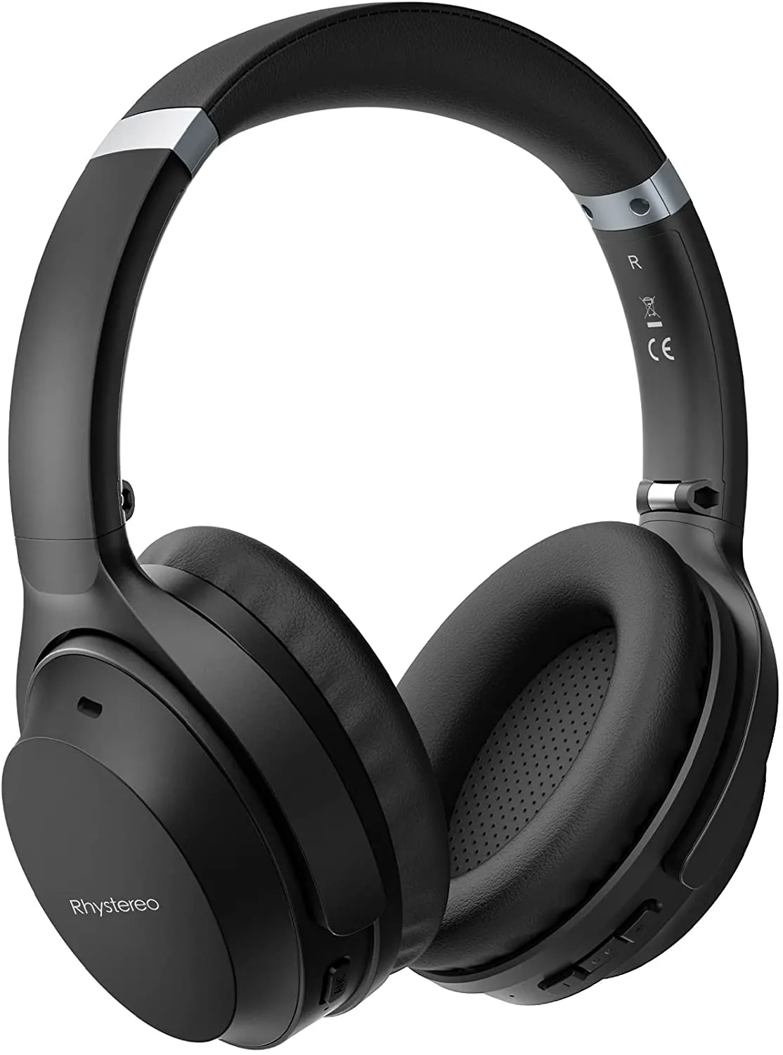 Noise Cancelling Headphones with Mic, 40H Playtime, USB-C Fast Charging, Hi-Fi Bass, Foldable