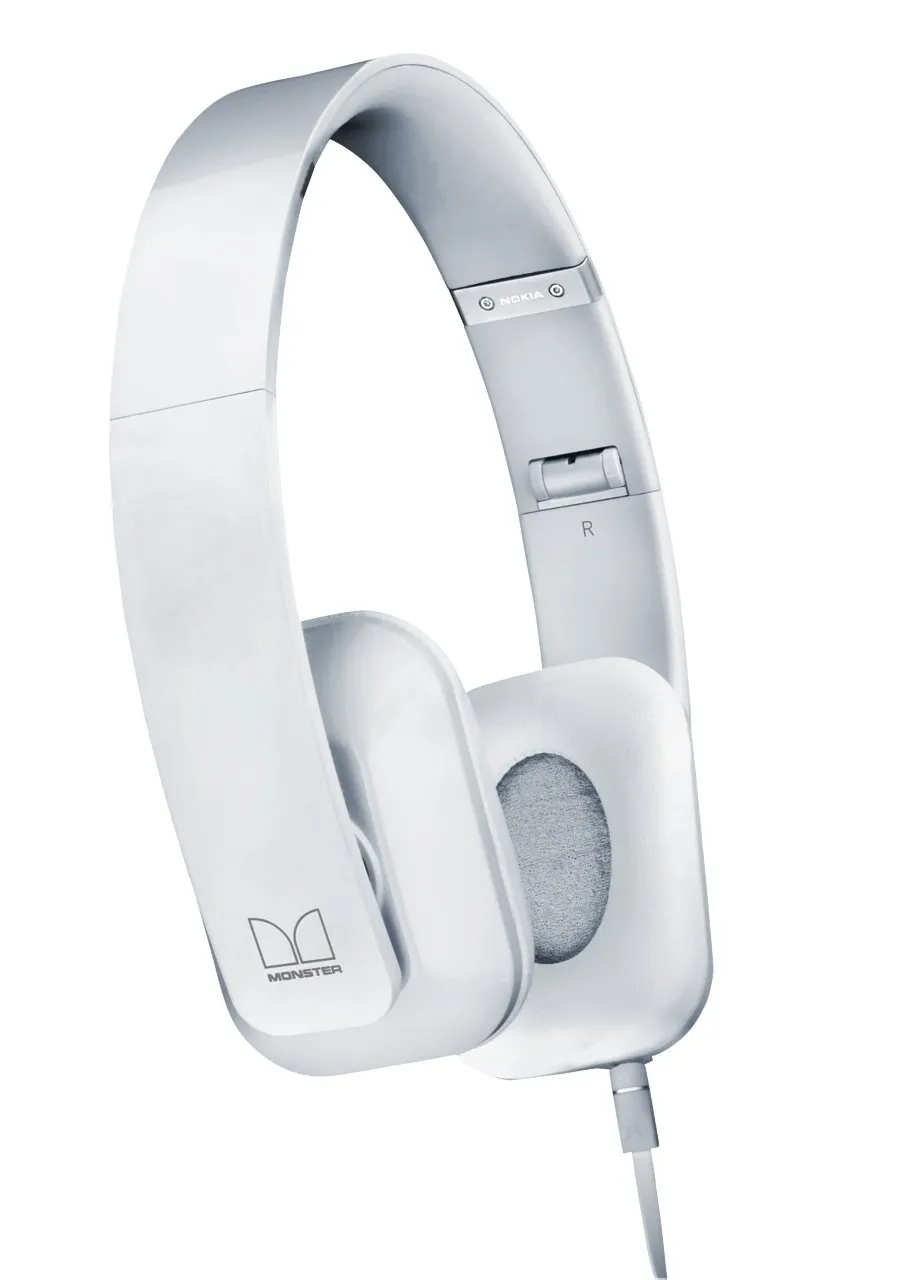 Nokia Purity On-Ear Headphones - White, Lightweight, High-Performance Audio Quality, ControlTalk