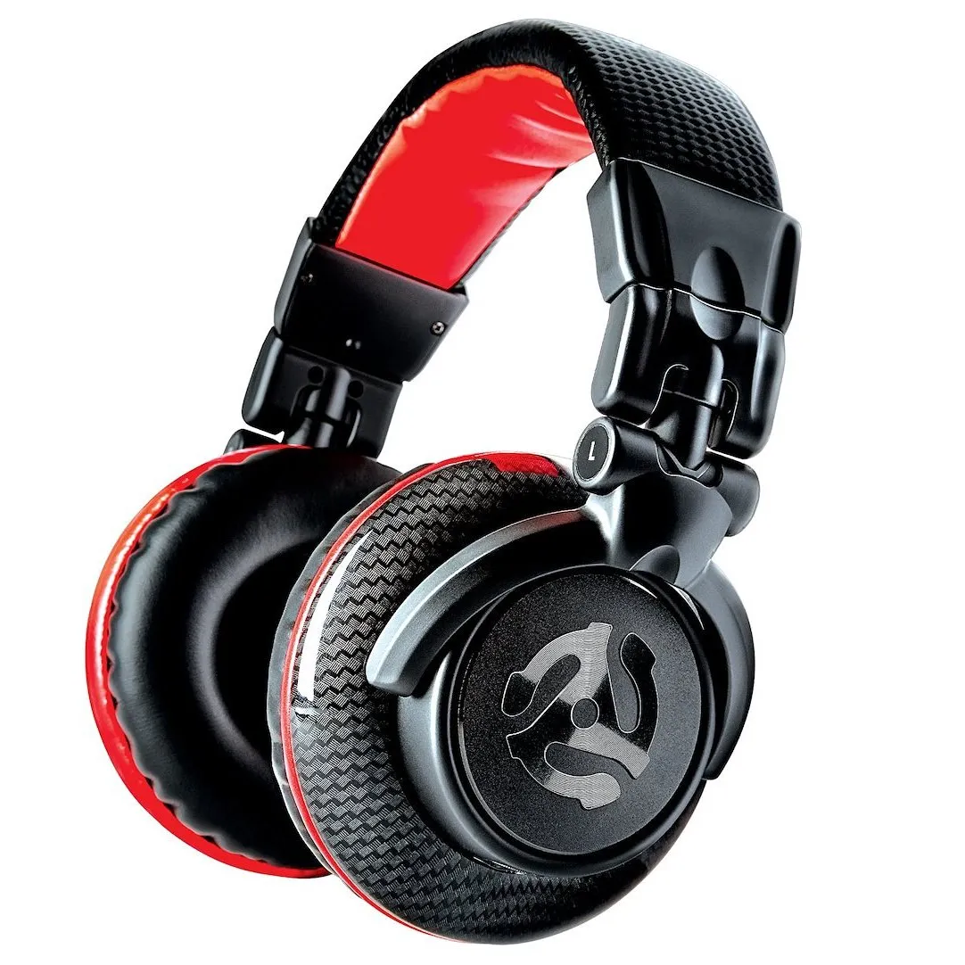 Numark Red Wave Carbon Over-Ear Headphones - Wired, Comfortable Sound, Black