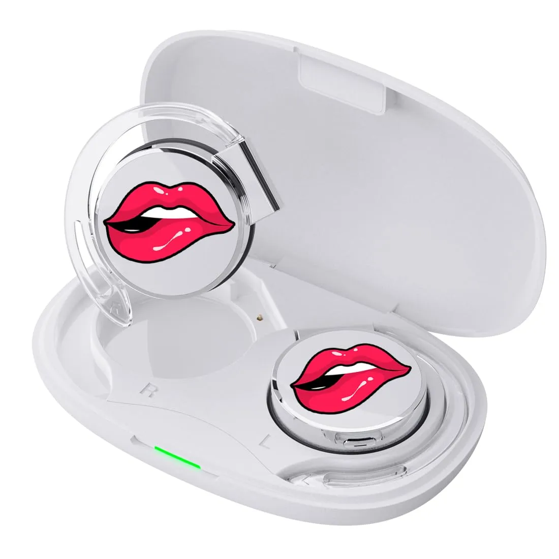 On-Ear Bluetooth Headphones V5.3 with Earhooks, Noise Cancelling, 15H Playtime, Charging Case