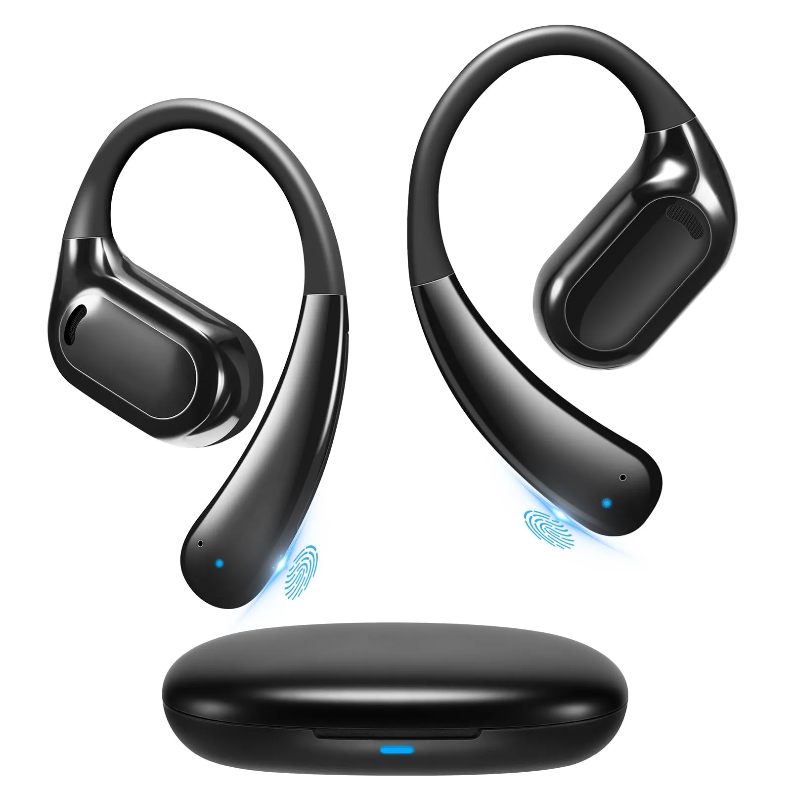 Open-Ear Headphones VG333 2024, Invisible Silicone Ear Hook, 70HRS Playtime, Bluetooth 5.3