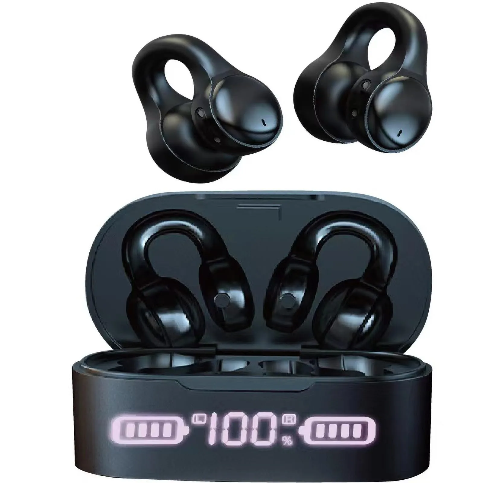 Open Ear Bluetooth Wireless Earbuds - Bone Conduction Headphones with Premium Sound Quality