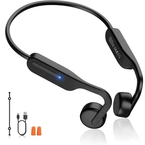 Open Ear Bone Conduction Earbuds, Bluetooth 5.3 Wireless Headphones, IPX7 Sweatproof, 10H Playtime