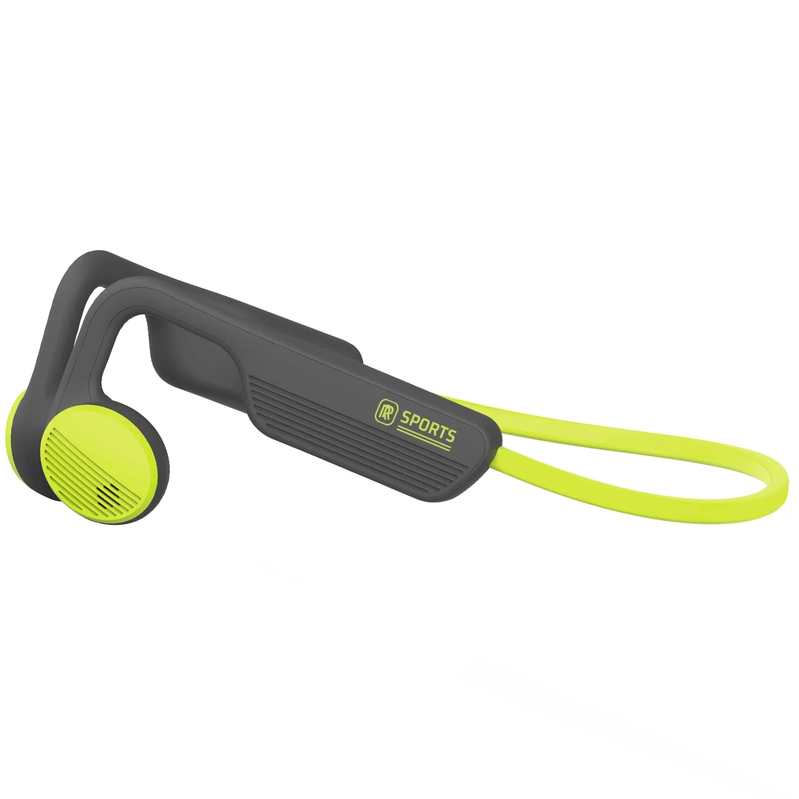 Open Ear Headphones Bluetooth 5.2 with Microphone 24-Hour Playtime Sweat Resistant Grey & Green