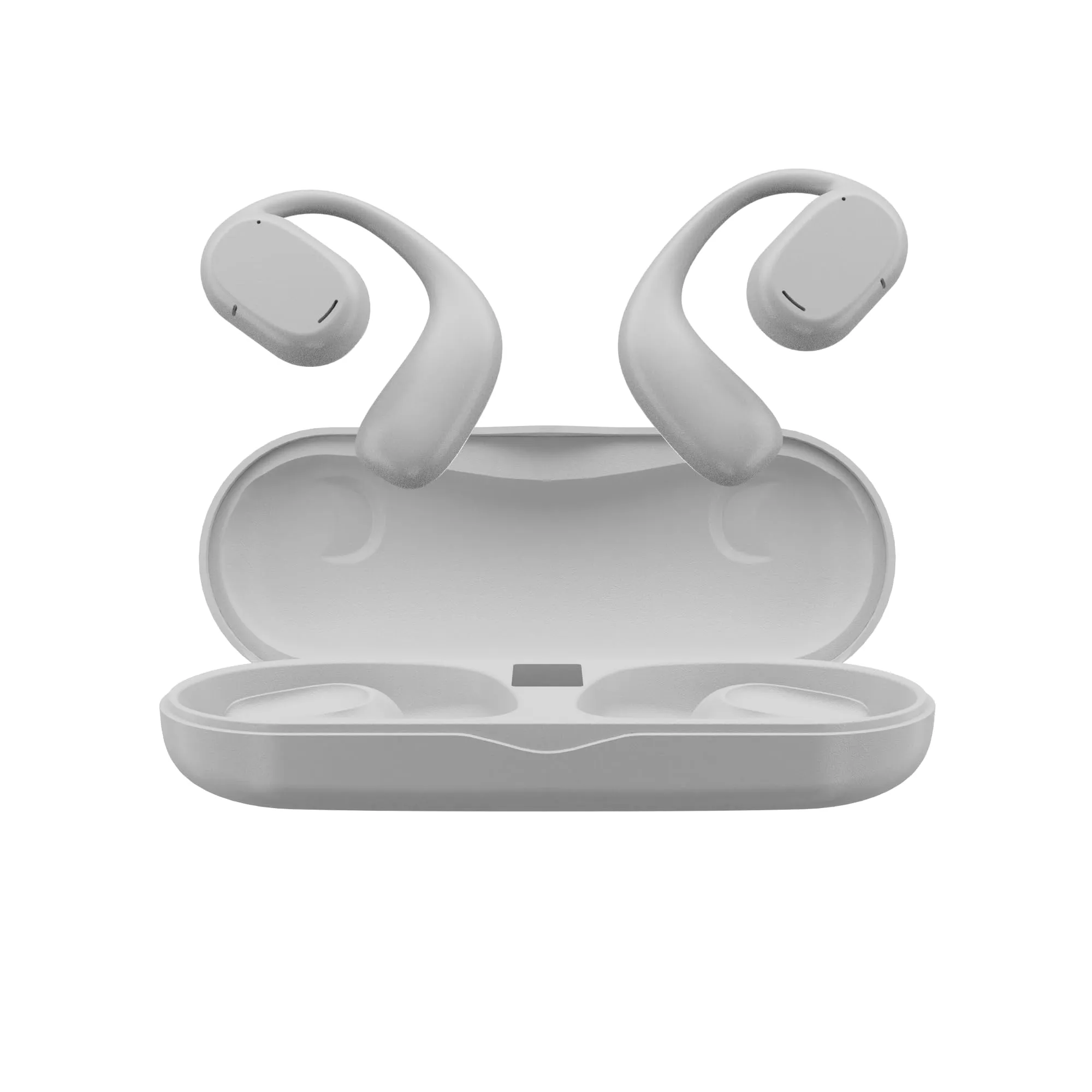 Open Ear Headphones, YAKEN Bluetooth V5.3 Bone Conduction, Waterproof Wireless Headset (White)