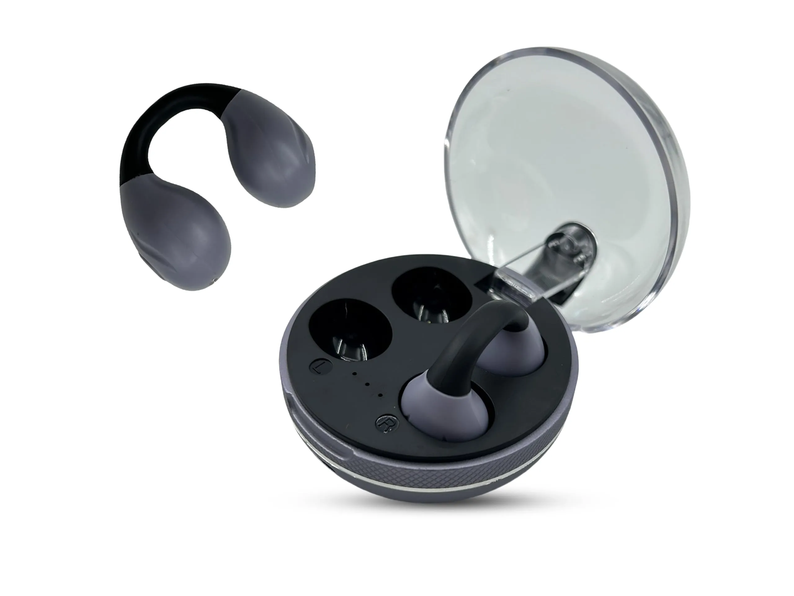 Open Wireless Earbuds, TEATH 2 Clip Mini Bluetooth 5.4 Headphones, Sweatproof with Microphone